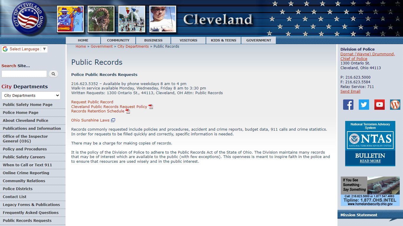 Public Records | City of Cleveland